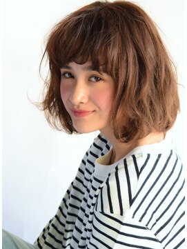 リマ(RIMA) 【RIMA】HARUKI 外国人風☆くせ毛風Bob×ショートバング