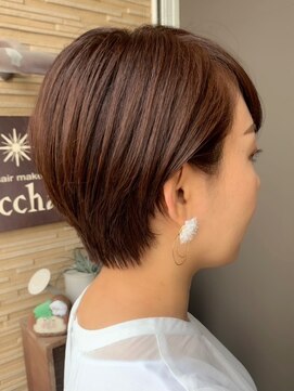 ヘアーメイク アチャ(hair make accha) 大人マロンベージュ◇耳掛けショート