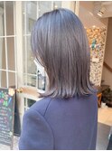 グレーブルージュの鎖骨切りっぱなしロブ★