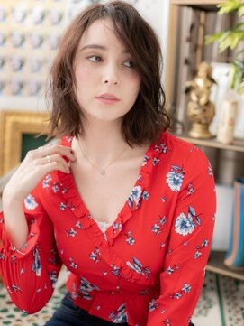 カバーヘア ブリス 志木南口駅前店(COVER HAIR bliss) 外国人風やわらか質感くせ毛風ふわミディa志木20代30代40代