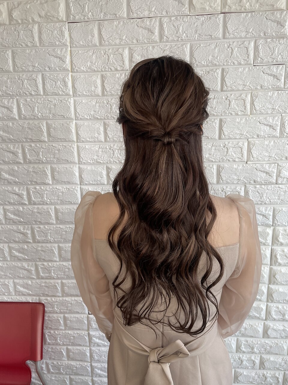 結婚式・デートヘアセット☆ハーフアップ/ゆるふわ/エクステok