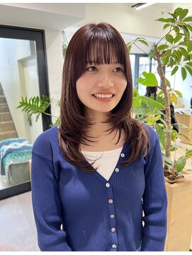 オーシャン(Ocean) 【Ocean Hair&Life 田中愛梨】秋カラー×顔まわりレイヤー