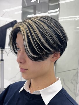 メンズヘアセンス 渋谷(MEN'S HAIR SENSE) センターパート/ウルフ/マッシュウルフ/ハイライト/渋谷