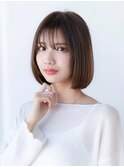切りっぱなしボブフェイスレイヤー似合わせカットイメチェン