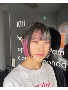 キジ(KIJI) ★ターコイズブルー×キャンディーピンク★