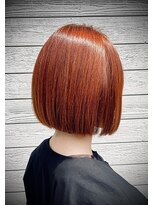 シークレットミラーズ(SECRET MIRRORS)&nbsp;スタイリッシュ大人ボブ×オレンジアッシュ
