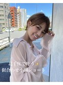大人ショートボブ丸みショートカットマッシュショート/北千住