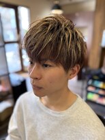 クラッキ ヘアークリエイション(CRAQUE hair creation)&nbsp;ハイライト×マッシュ