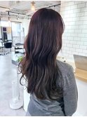 レイヤーカット　ビターブラウンカラー