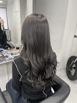 バルベストーキョーサウス(BARBES TOKYO SOUTH) ブリーチなしの透明感カラー、アッシュグレージュカラー【清板】