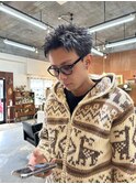 スパイキーショートピンパーマツイストパーマ眉毛カット