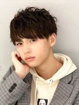 ツイストスパイラル波巻きパーマスパイラルパーマパーマメンズ
