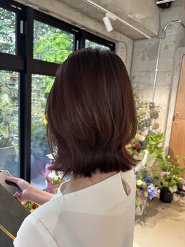 オムズポカ 栄矢場町店(OM's poka) ボブレイヤー／ピンクブラウン