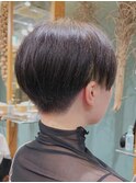 優しい刈り上げショート×再現しやすい束感カット　フクザワ