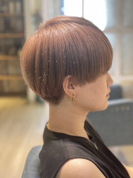 ヘアリゾート ルアーナ エルア(Hair Resort LUANA `elua) 1ブリーチ秋カラー/スモーキーピンク☆中橋