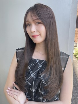 エアー 青山(AIR) レイヤーカット髪質改善透明感ブリーチなしダブルカラー