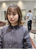 ゆるふわ外はねボブ