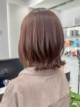 ロンドグロワール 大宮(Lond Gloire) オリーブグレー/レイヤーカット/黒髪/マロンベージュ/大宮