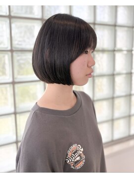 ユウヘアー 師勝店(U Hair) 切りっぱなし丸みボブ