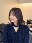 【ミディアムスタイル】小顔カット