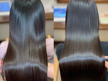 シュエール(Chuaile)の写真/【二条駅すぐ】大人気の酸性ストレート◇髪質改善トリートメントとの同時施術で、憧れのうる艶美髪を叶える