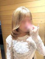 オーガニックエコ 川越(organic+eco) 夏カラーで透明感/ミディアムレイヤー/レイヤーカット