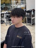 無造作シャドウルーズスパイラルマッシュパーマ大宮メンズパーマ