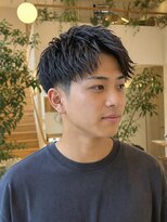 カラン エ ノエル(Calin et Noel)&nbsp;Men's/ショート/テクスチャークロップ/アッシュブラック