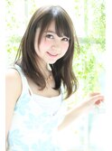 【K-two青山】丸顔さんを小顔に見せるセミロング【表参道】
