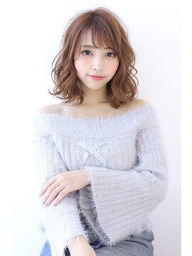 オーロ 宝塚店(ORO) ことりベージュ毛先パーマ大人かわいい小顔フレンチボブ大人ボブ