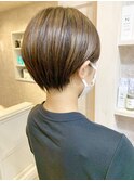 福山市美容室Caary フレンチガーリー トレンド丸みショートボブ
