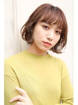 オーシャン(Ocean)&nbsp;［OCEAN Hair&Life 水田成美］オン眉フレンチガーリー冬カラー