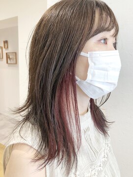 スナオ(sunao) インナーカラー×カシスピンク