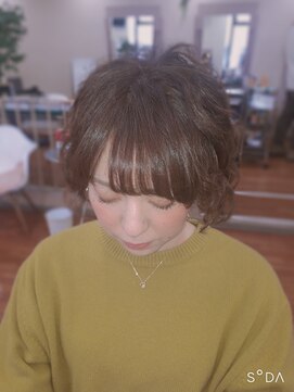 美容サロン シオン 菊水店 ショートパーマスタイル♪girly