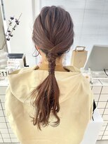 ヘアー アイス カンナ(HAIR ICI Canna) ロングでゆるっと結び目アレンジスタイル！