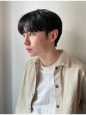 韓国黒髪マッシュ[メンズカット]