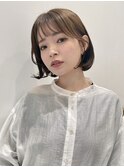 韓国風フェイスレイヤー小顔補正立体カット×ナチュラルボブt330