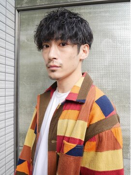 ブルーダー(Bruder) ピンパーマ×波パーマのミックススタイル　２