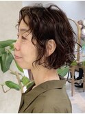 軽やかなボブ×パーマスタイル