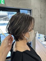 フィルムス 横浜(FILMS) デジタルパーマレイヤーカット顔周り前髪ショートボブ/横浜