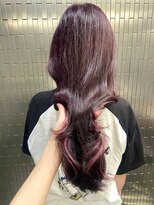 ボアップ(boappu)&nbsp;#カシスカラー#カシス#ロングヘア#ブリーチカラー