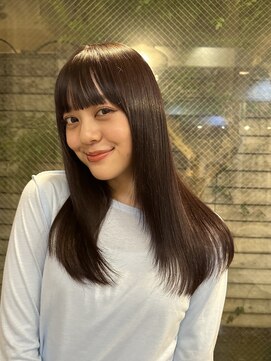 ガーランド (Garland) ピンクブラウンカラー/フルバング／前髪/表参道