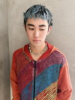 ニール(nier)&nbsp;タイトショートダブルカラーペールブルーメンズ中区袋町