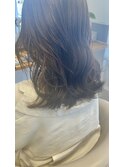シアーカラー ミディアムロング