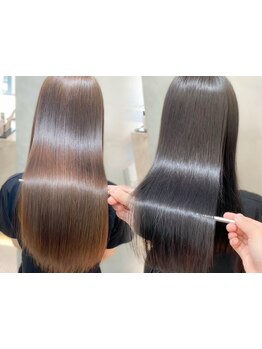 トレンド韓国ヘアに重要な前髪/顔周りも自然にクセを解消！レイヤーもナチュラルに小顔に決まる[大宮]