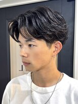 ベル(BHEL) 三重桑名ニュアンスパーマフェザーパーマ緩めセンターパートヘア
