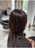 大人かわいいくびれレイヤー 秋冬カラー/髪質改善