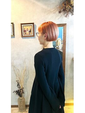 イロバイルポポル(iro...by rupopolu) 冬こそスッキリ♪シアーオレンジボブ