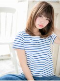 mod's姪浜/フレンチカジュアル艶感前下がりレイヤースタイルi