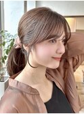 ★イメチェンヘアスタイル外はねボブ美髪ワイドバング